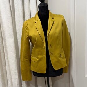 J. Crew Tailored Mustard Blazer